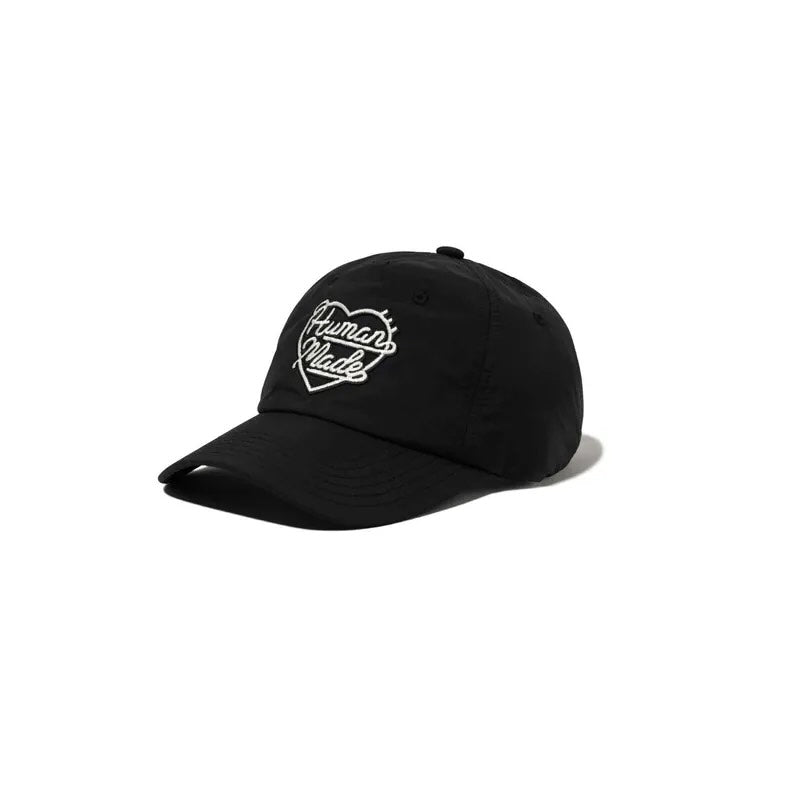 Human Made 6-Panel Nylon Cap 尼龍大心心 Black (Display Item)