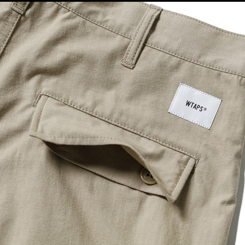 WTAPS JUNGLE STOCK TROUSERS / COTTON. RIPSTOP Beige (Used)