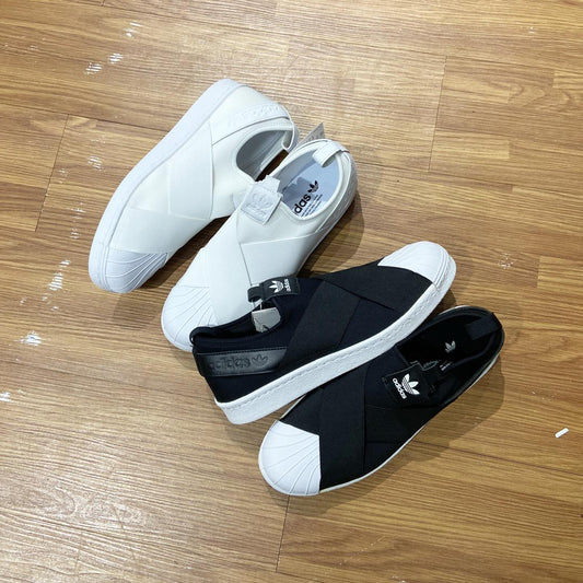 [Final Sale] Adidas Superstar Slip On White BZ0111 Black S81337