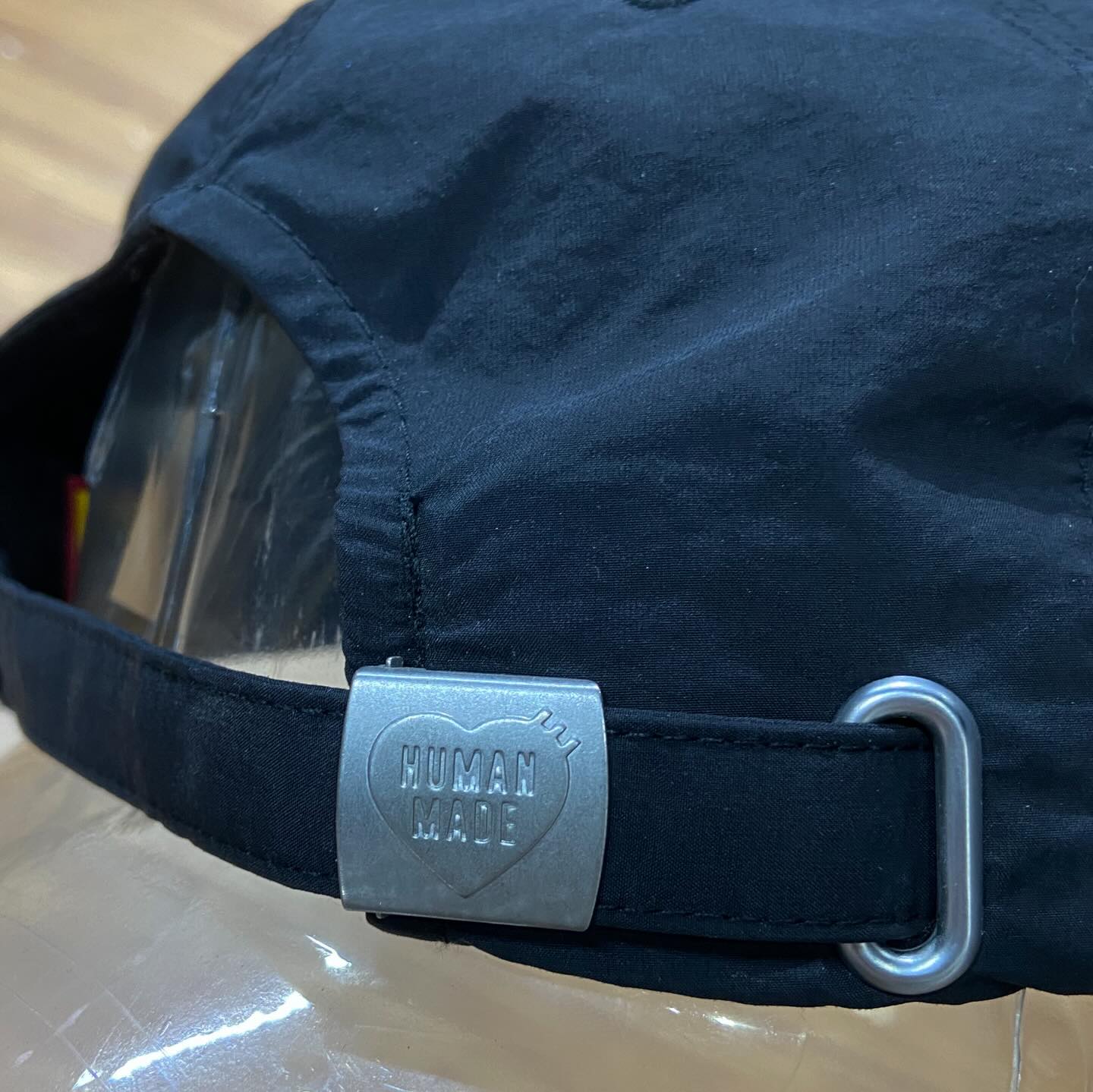 Human Made 6-Panel Nylon Cap 尼龍大心心 Black (Display Item)