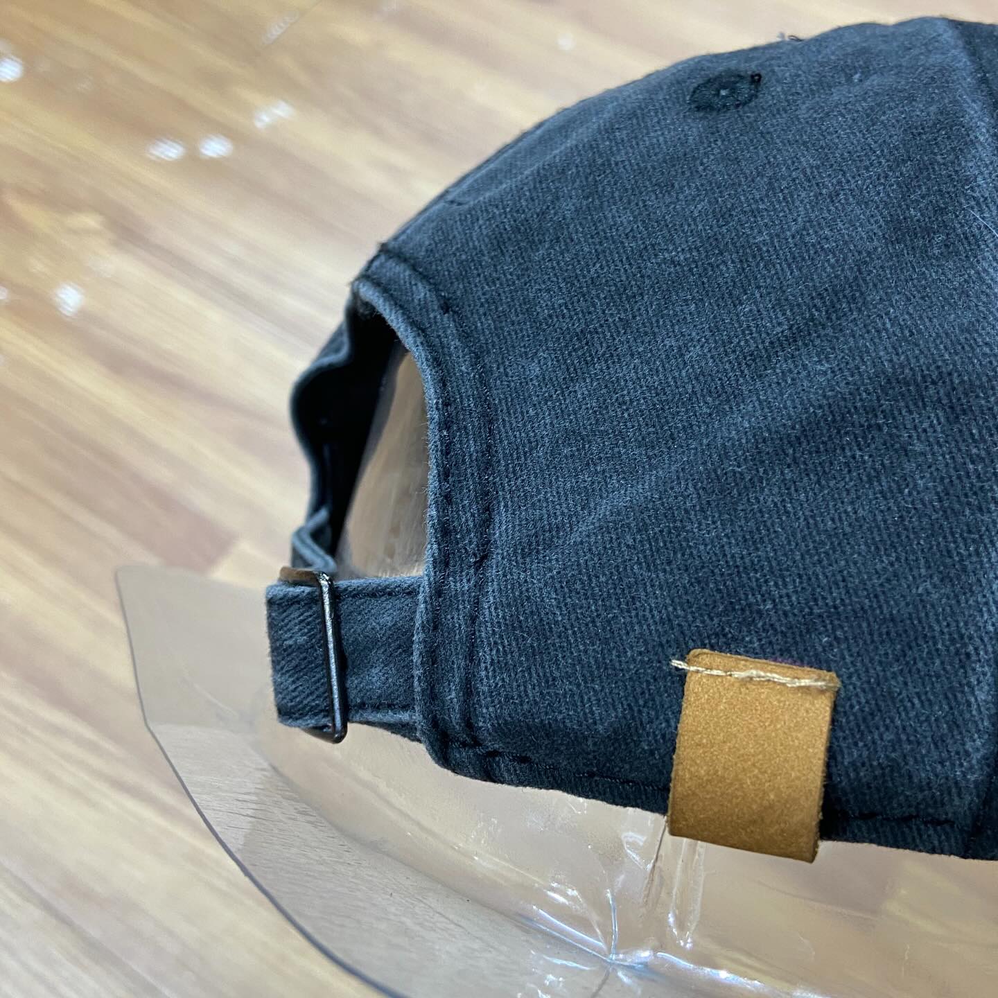 GRs Kowloon Basic Car Club Crew Embroidery Logo Cap Faded Flame Washed Black (Display Item)