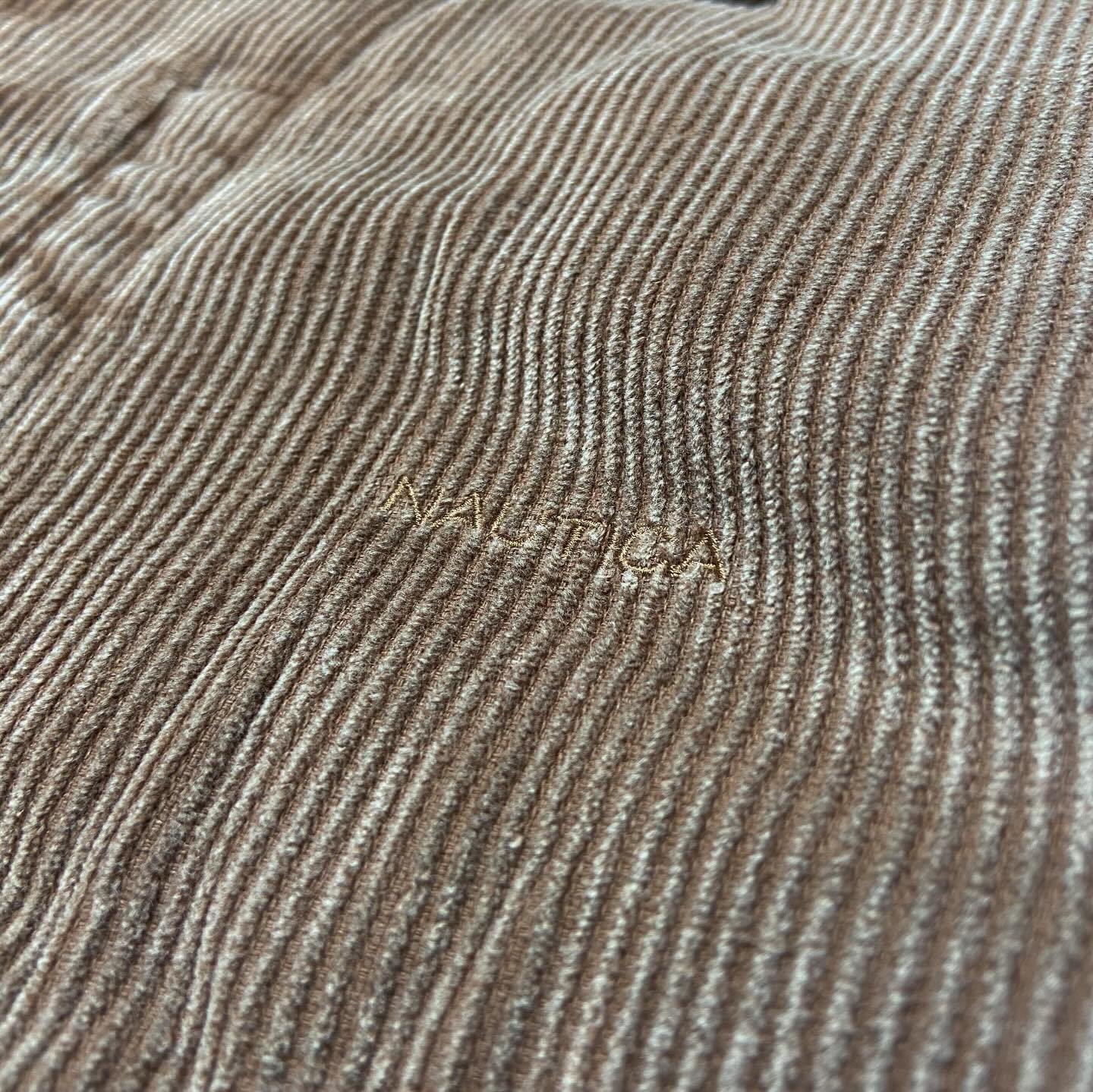 Nautica JP Fade Washed Padding Corduroy Blousion Brown