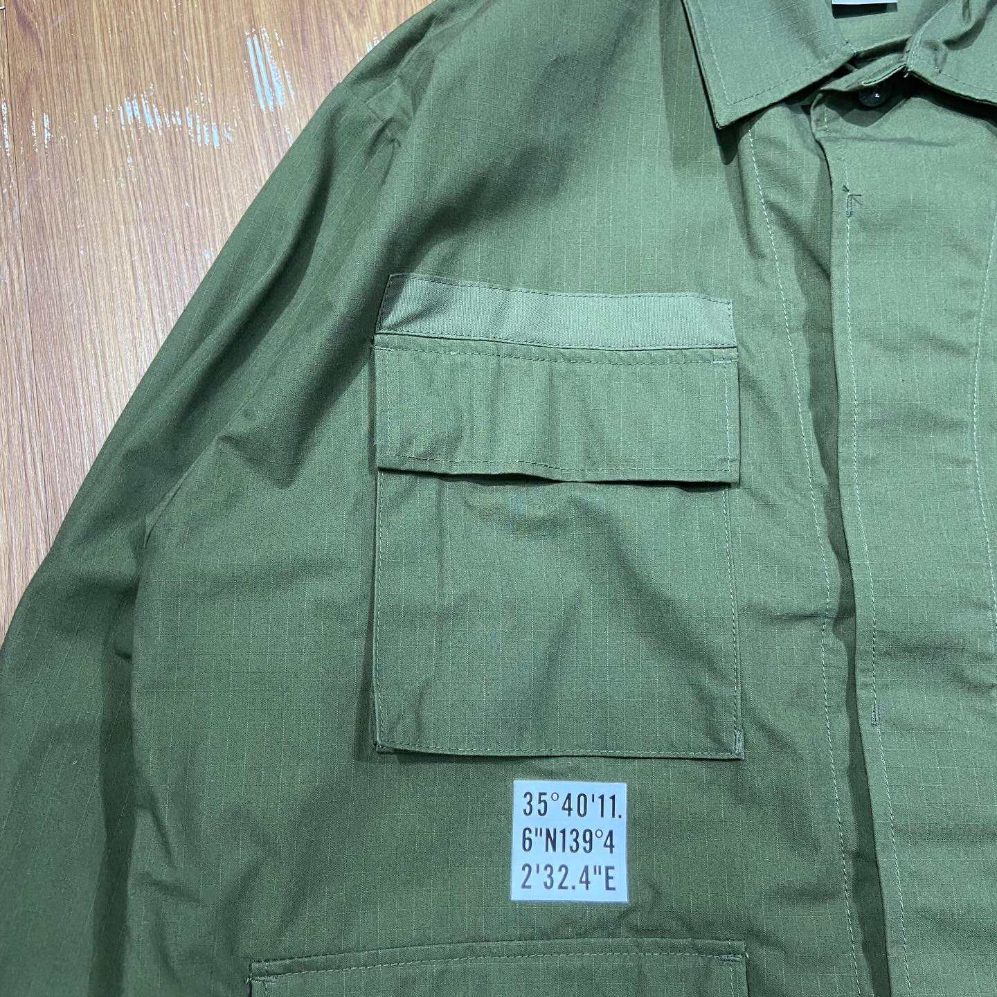 WTAPS JMOD 01 SHIRT LS JACKET / NYCO. RIPSTOP. IDENTITY Olive (Display Item)