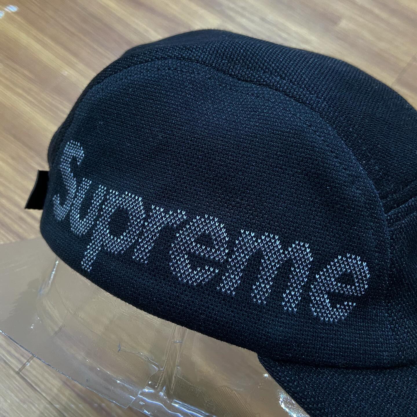 Supreme Jacquard Pique Camp Cap Black (Display Item)