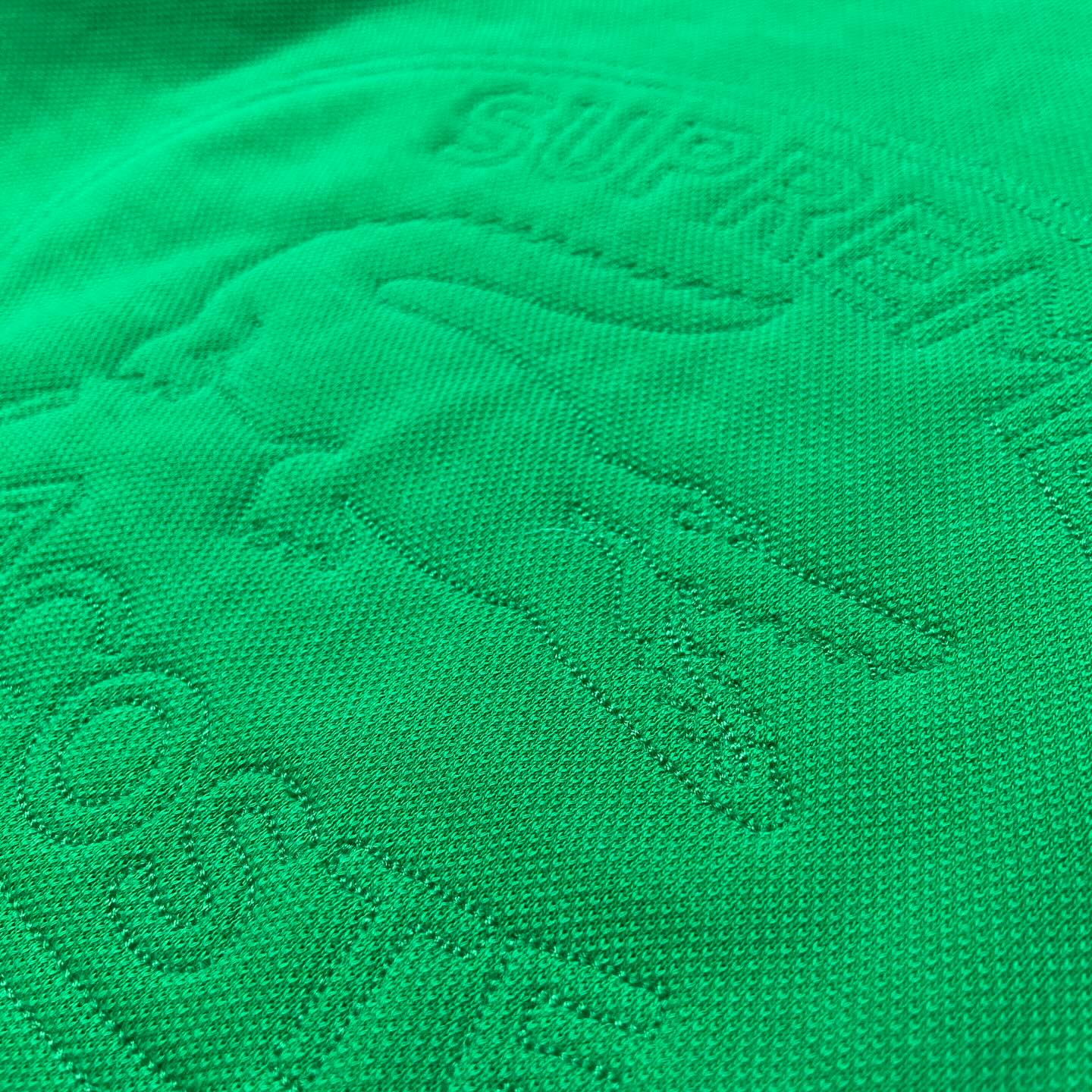 Supreme x Lacoste Pique Crewneck Kelly Green