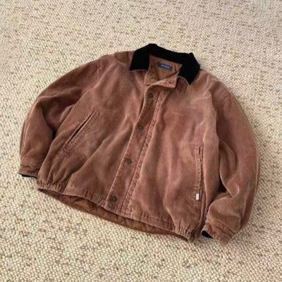 Nautica JP Fade Washed Padding Corduroy Blousion Brown