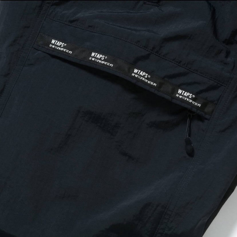 WTAPS TRACKS TROUSERS / POLY. NYLON. TUSSAH Black (Display Item)