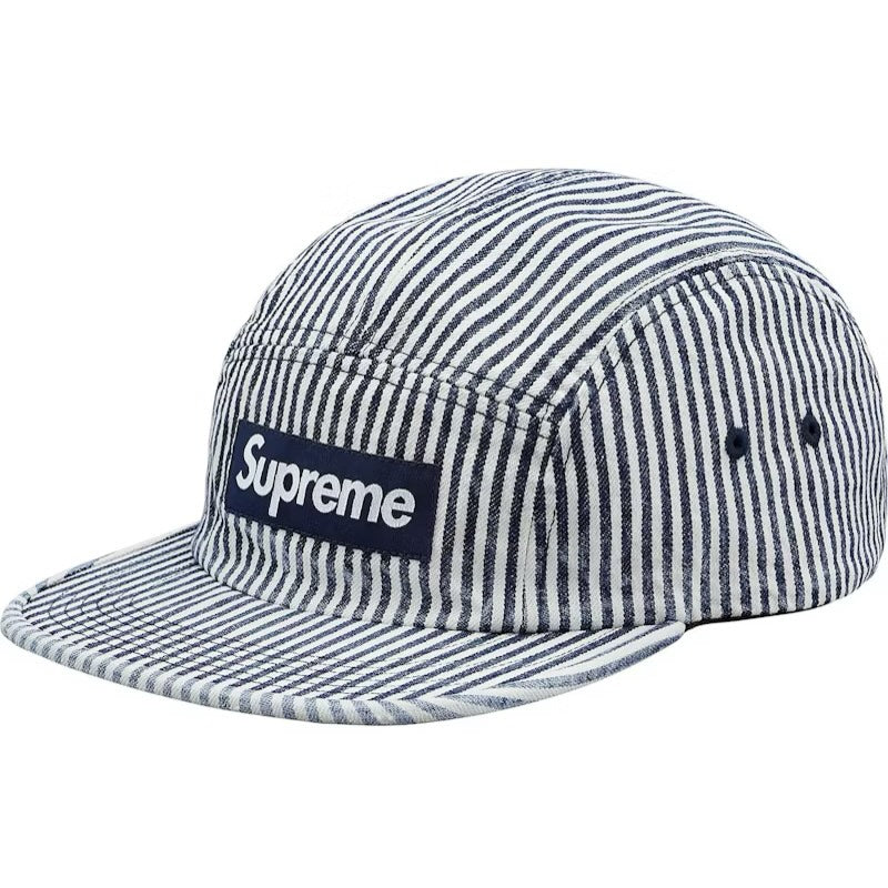 Supreme Denim Camp Cap Indigo Stripe (Display Item)