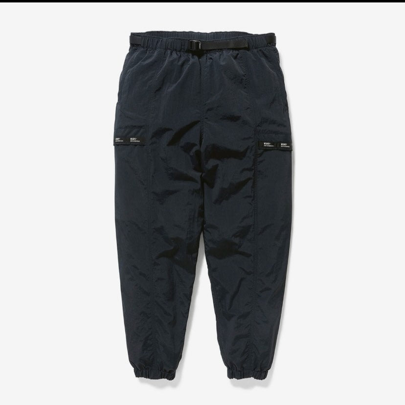 WTAPS TRACKS TROUSERS / POLY. NYLON. TUSSAH Black (Display Item)