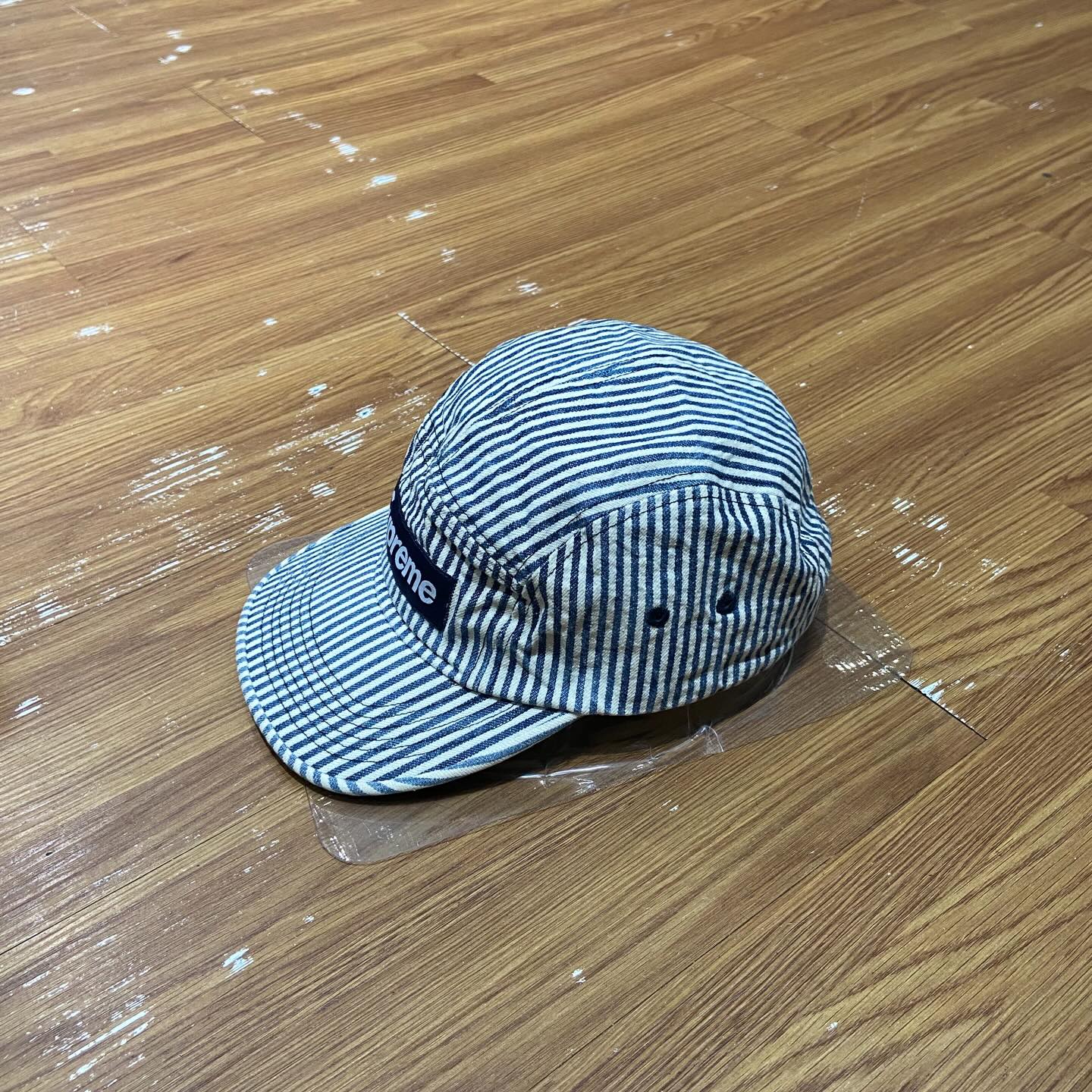 Supreme Denim Camp Cap Indigo Stripe (Display Item)