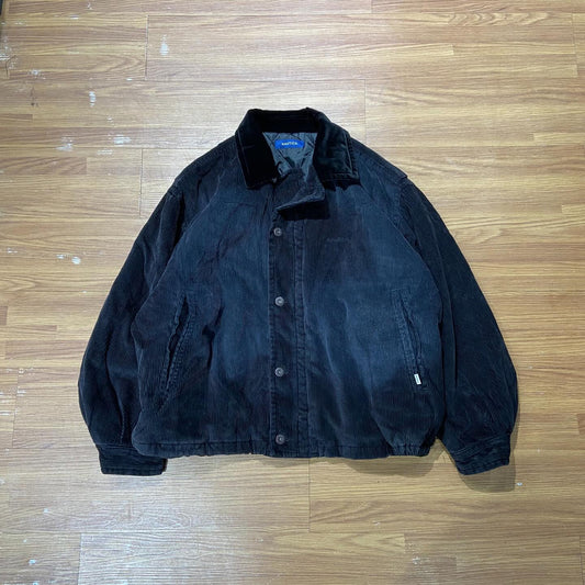 Nautica JP Fade Washed Padding Corduroy Blousion Black