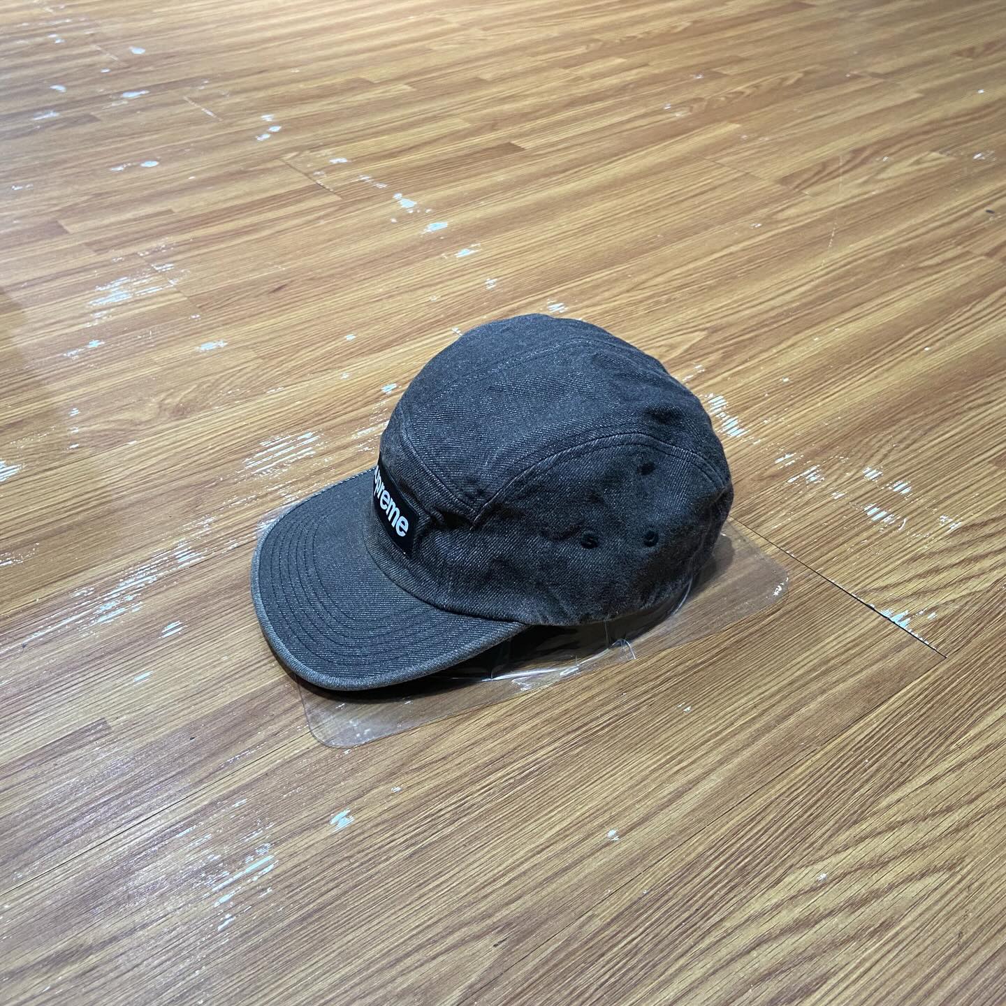 Supreme Denim Camp Cap Black Denim (Display Item)