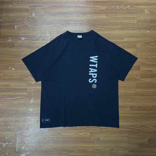 WTAPS SIGN SS / COTTON Navy  (Used)