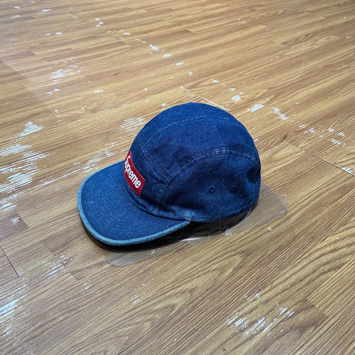 Supreme Denim Washed Chino Camp Cap Indigo Denim (Display Item)