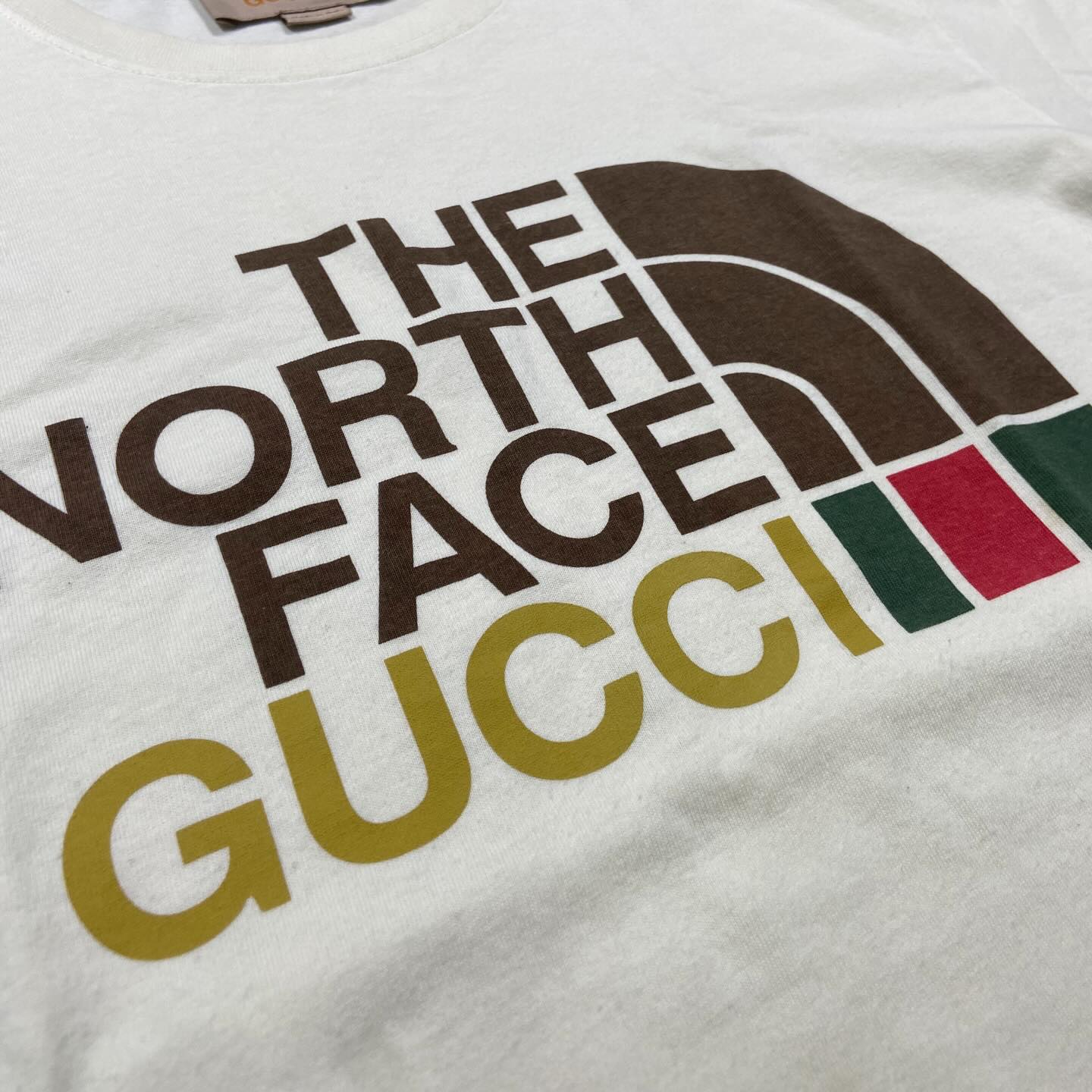 Gucci x The North Face Oversized Logo Tee Light Beige (Display Item)