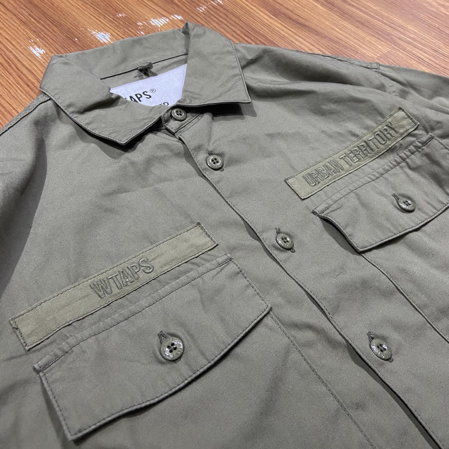 WTAPS CBW LS SHIRT / COTTON. POPLIN Olive (Display Item)