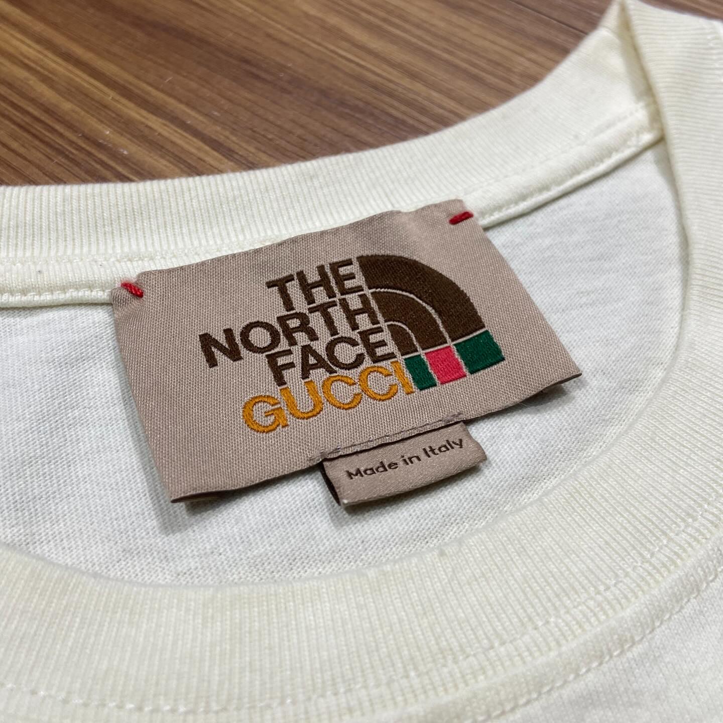 Gucci x The North Face Oversized Logo Tee Light Beige (Display Item)