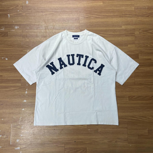 Nautica JP “Too Heavy” Arch Logo Top SS (初版) White (Used)