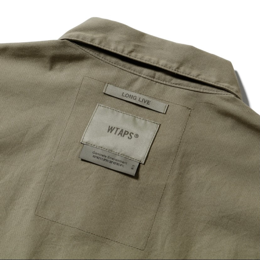WTAPS CBW LS SHIRT / COTTON. POPLIN Olive (Display Item)
