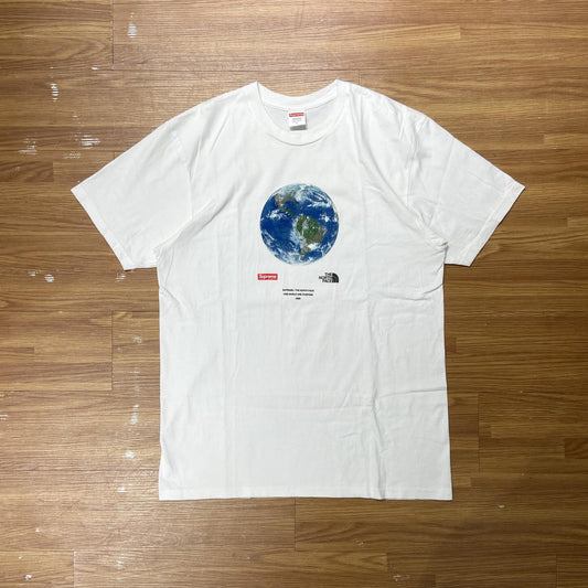 Supreme x The North Face One World Tee 🌍 White  (Used)