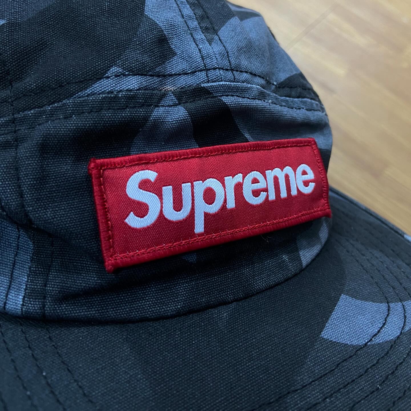 Supreme Military Camp Cap Black Tribal Camo (Display Item)