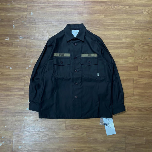 WTAPS CBW SHIRT LS / COTTON. SATIN Black