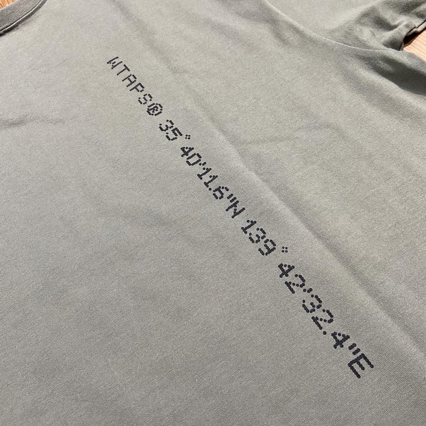 WTAPS GPS SS / COTTON. TEE Olive Drab (Display Item)