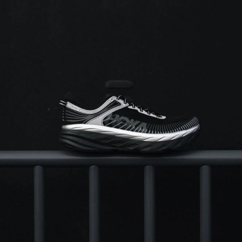 Hoka One One Bondi 7 Black/Silver 1110518-BKSTR
