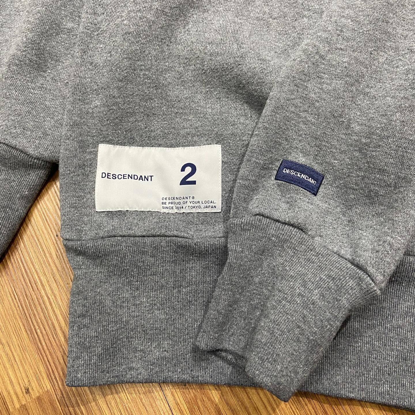 Descendant Pigment Dyed PE Crewneck Sweatshirt Grey (Display Item)