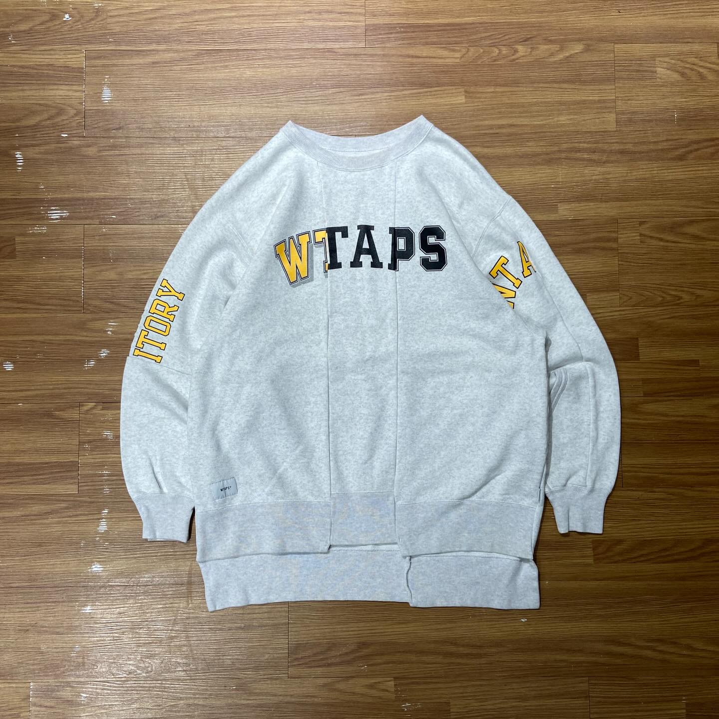 WTAPS RIPPER 02 SWEATSHIRT / COTTON. SWEAT Grey (Used)