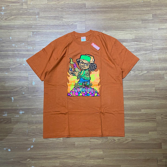 Supreme Molotov Kid Tee Burnt Rust