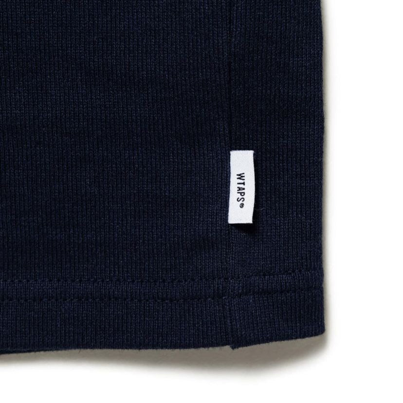 WTAPS CUT&SEWN MC POLO SS / COTTON. TEXTILE Navy  (Display Item)
