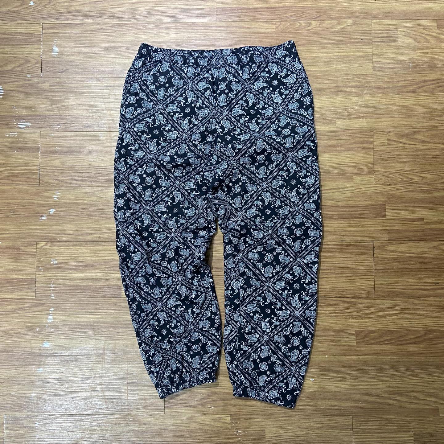 Supreme Bandana Track Pant Black (Used)