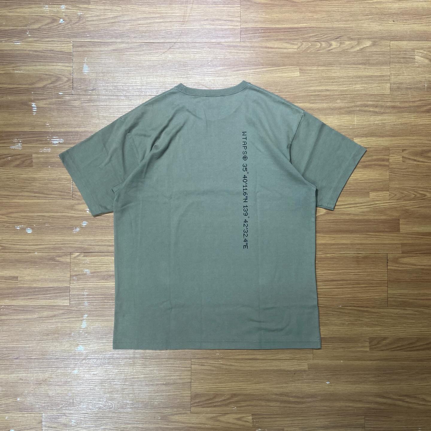WTAPS GPS SS / COTTON. TEE Olive Drab (Display Item)