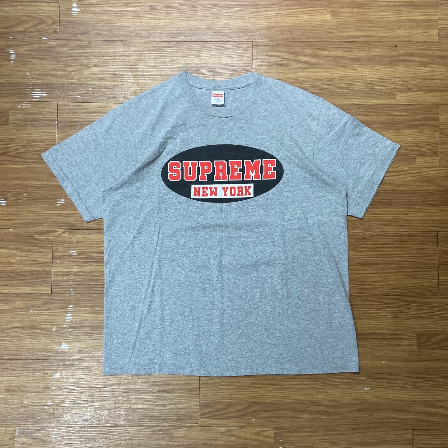 Supreme New York Tee Heather Grey (Used)
