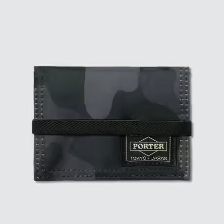 Head Porter Jungle Camo Band Card Case Black HP-3548