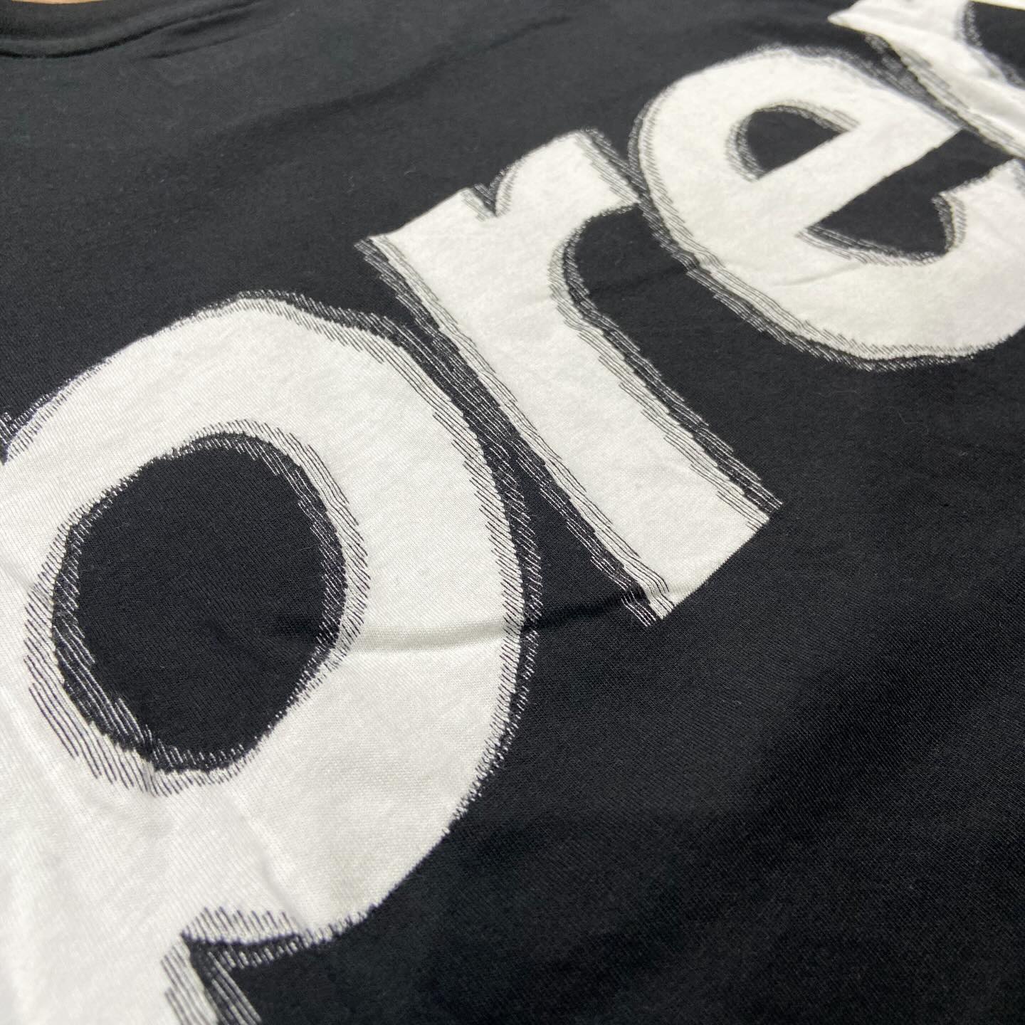Supreme Intarsia Front Logo SS Top Black (Display Item)