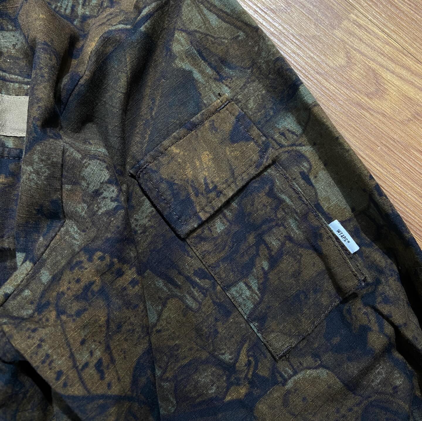 WTAPS JUNGLE LS SHIRT / RIPSTOP. COTTON Tree Camo (Display Item)
