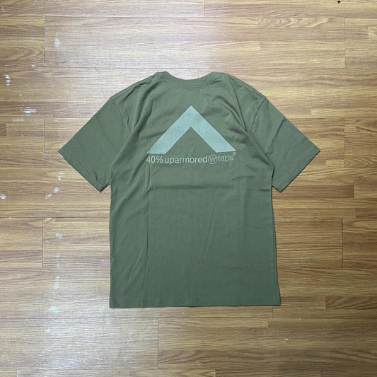 WTAPS 40% UPARMORED SS / COTTON. TEE Olive Drab (Display Item)