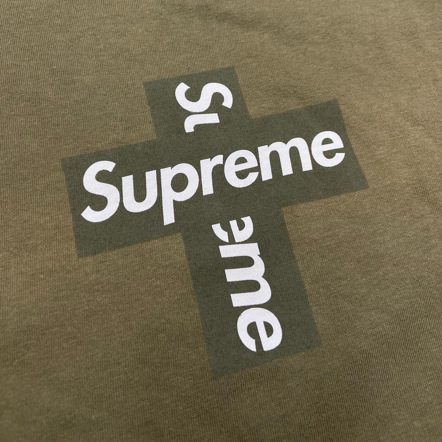 Supreme Cross Box Tee Olive (Display Item)