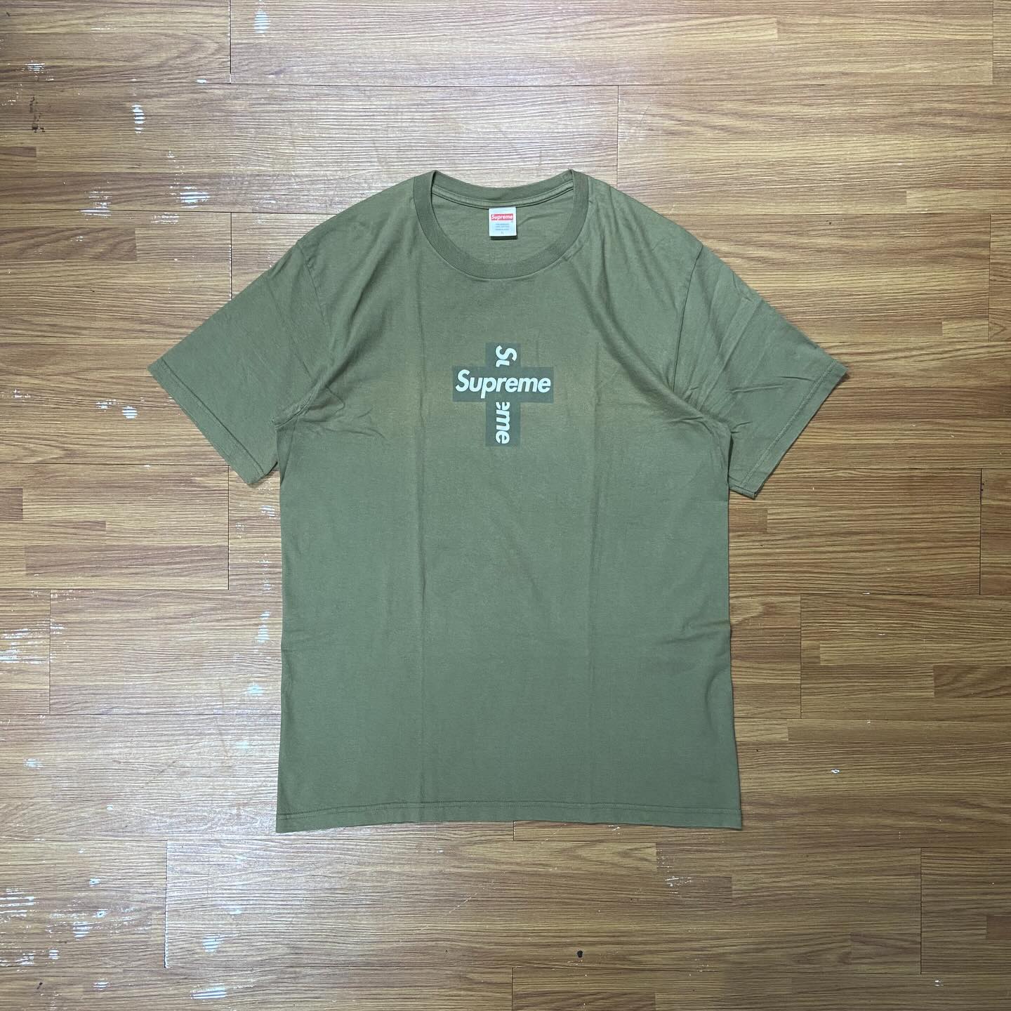 Supreme Cross Box Tee Olive (Display Item)