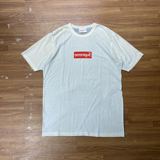 Comme des Garçons CDG x Supreme Box Tee White (Used)