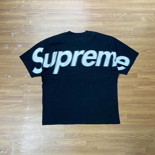 Supreme Intarsia Front Logo SS Top Black (Display Item)