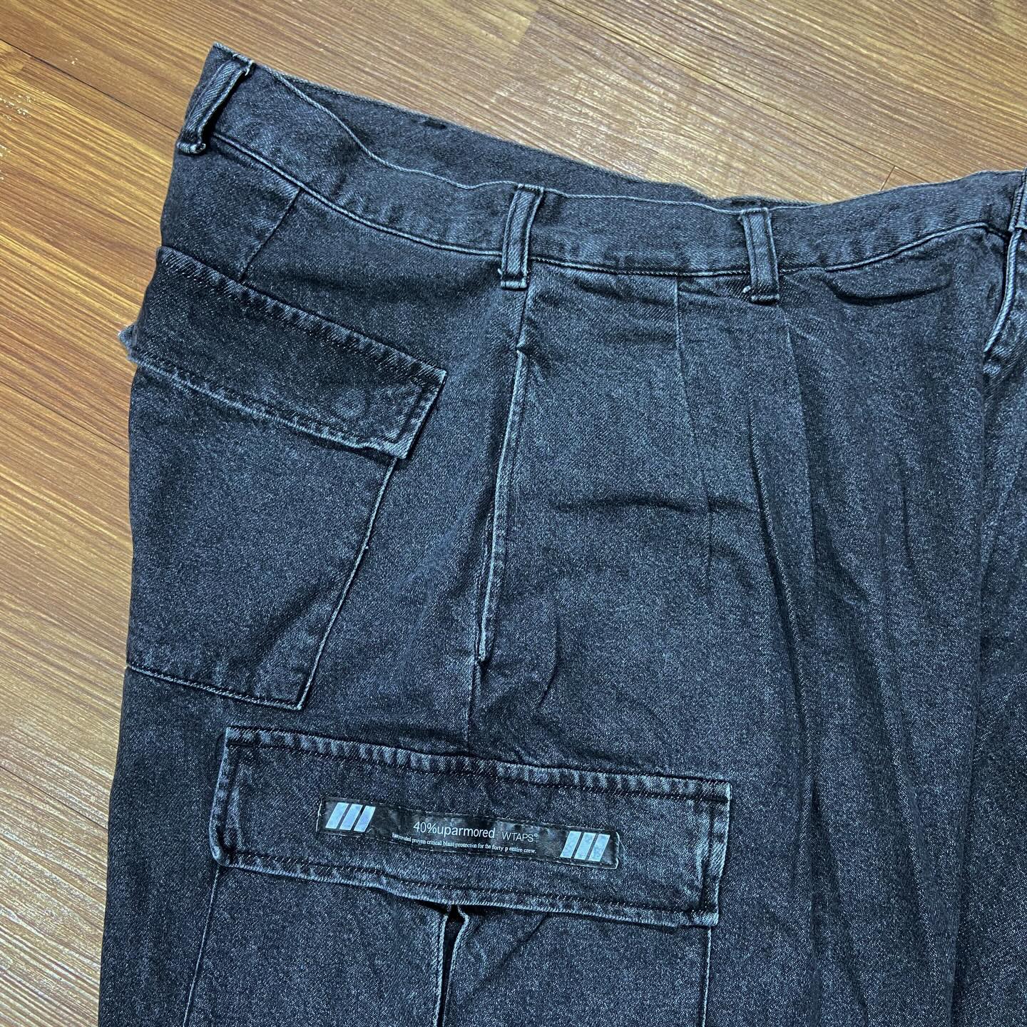 WTAPS MILT2301 TROUSERS / COTTON. DENIM Black Denim (Display Item)