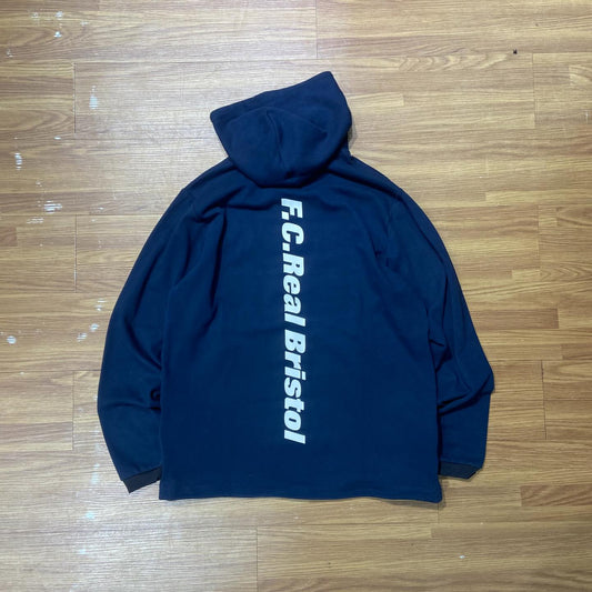 SOPH. x F.C. Real Bristol (FCRB) RELAX FIT HOODED FULL ZIP UP Navy (Display Item)