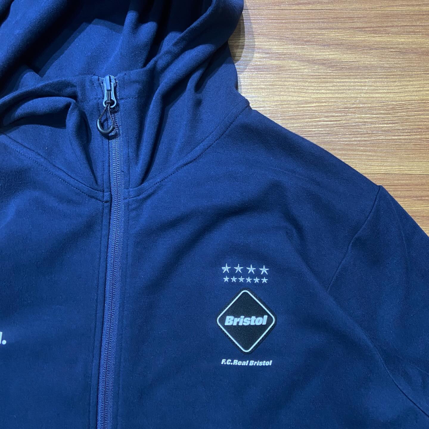 SOPH. x F.C. Real Bristol (FCRB) RELAX FIT HOODED FULL ZIP UP Navy (Display Item)