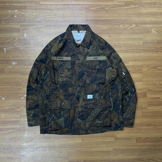 WTAPS JUNGLE LS SHIRT / RIPSTOP. COTTON Tree Camo (Display Item)