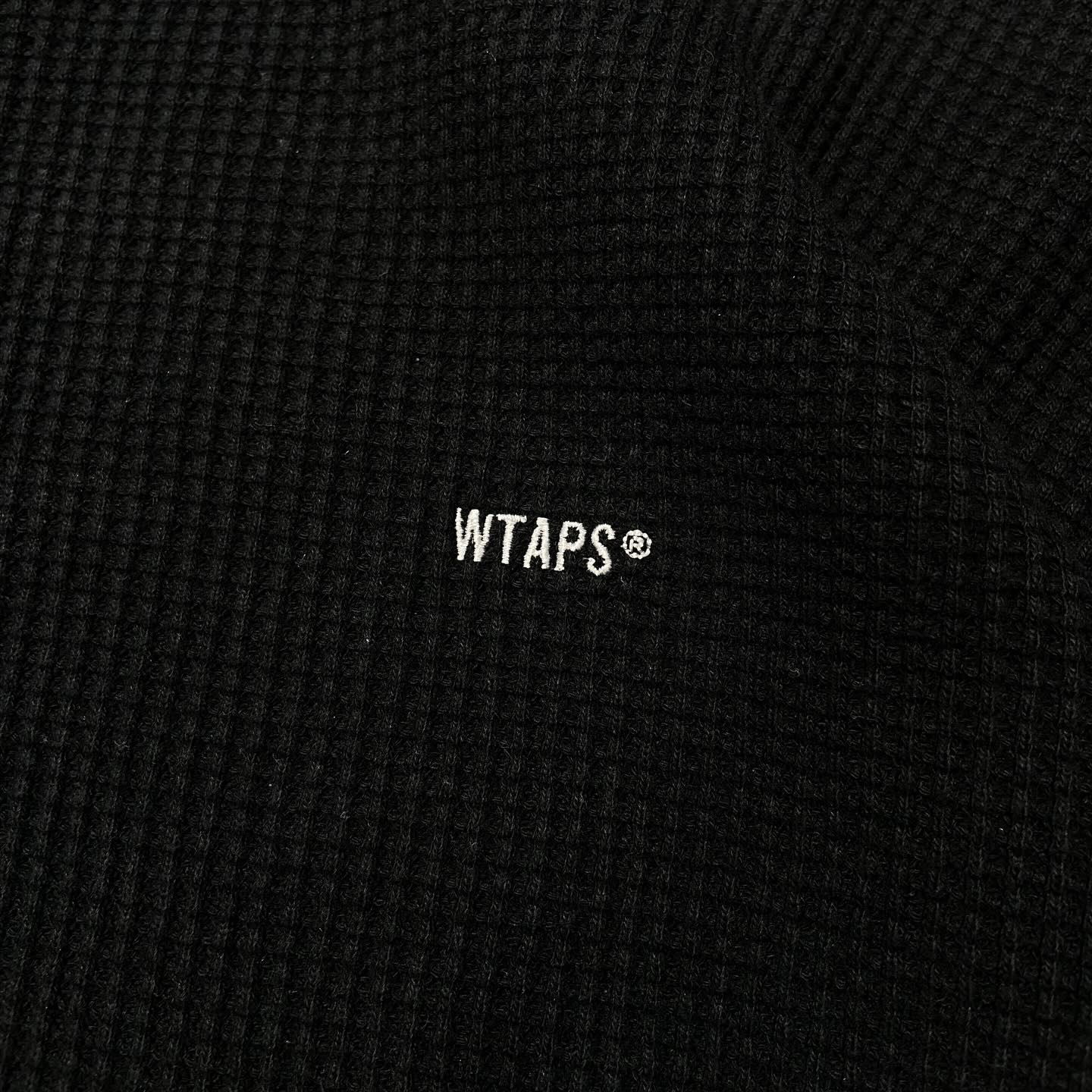 WTAPS WAFFLE LS / COTTON. LOOSE. SIGN Black (Display Item)