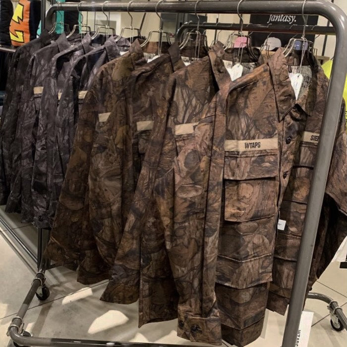 WTAPS JUNGLE LS SHIRT / RIPSTOP. COTTON Tree Camo (Display Item)