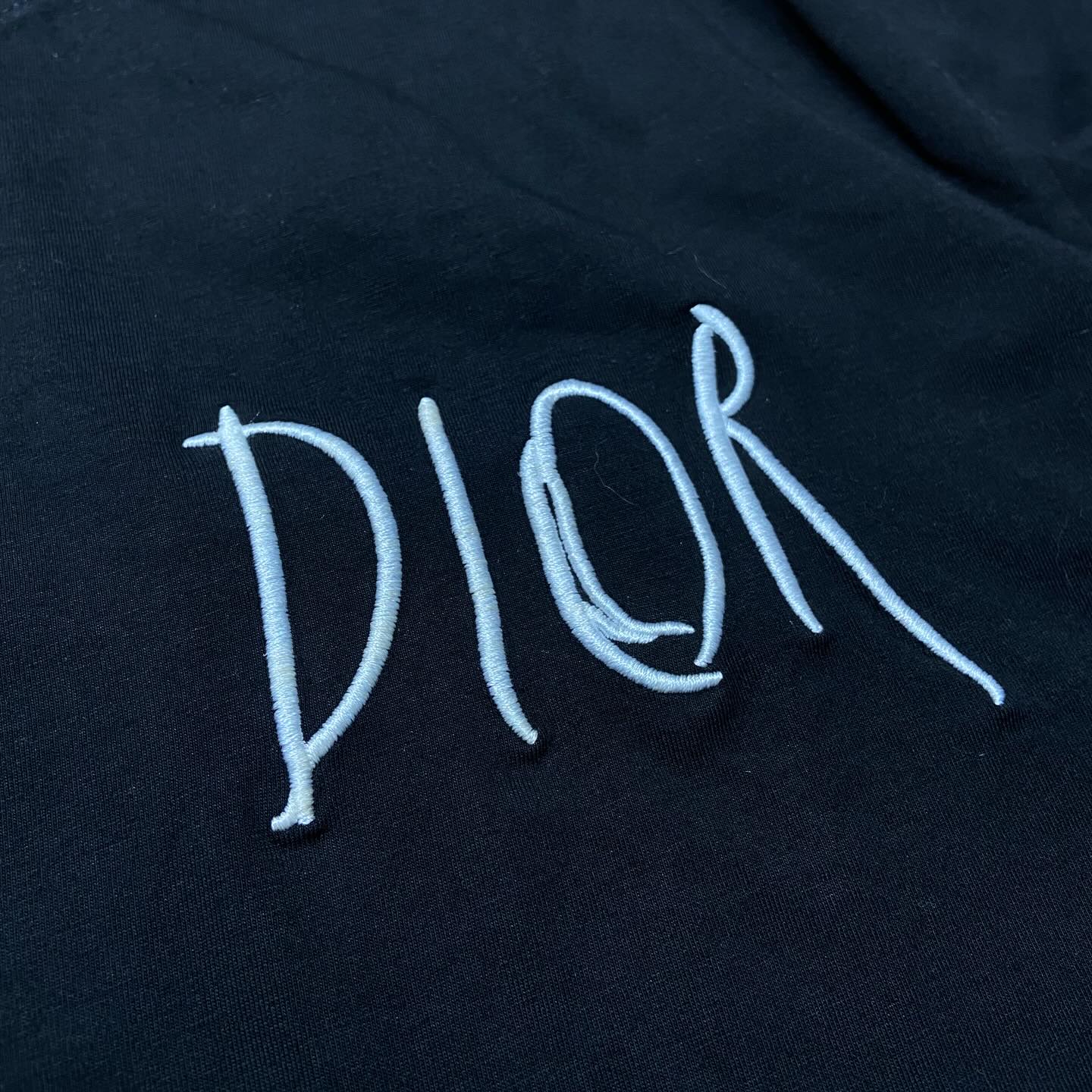 Christian Dior Art Logo Tee (Made in Portugal) Black (Display Item)